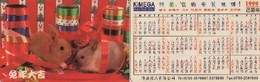 TARJETA TELEFONICA DE CHINA. FAUNA - CONEJOS - CALENDARIO KIMEGA 1999. (759) - Kaninchen