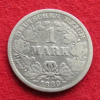 Germany 1 Mark 1880 G Alemagne Alemania 1880G - Otros & Sin Clasificación