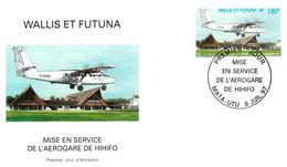 Wallis And Futuna Aero Stamp On FDC - Aeroplane - Lettres & Documents