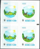 Denmark 2015. WWF. Worldwide Nature Conservation.  Michel 1834-35, 4-block.  MNH. - Unused Stamps
