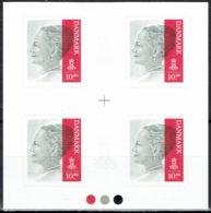 Martin Mörck. Denmark 2014.  Queen Margrethe II .   Michel 1805 I, 4-block With Marking.  MNH. - Unused Stamps