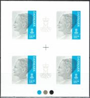 Denmark 2014. Queen Margrethe II.  Michel 1765,  4-block With Marking.   MNH. - Neufs