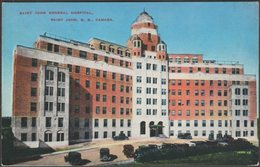Saint John General Hospital, St John, New Brunswick, 1937 - Valentine-Black Postcard - St. John