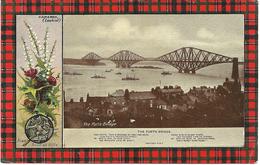 FORTH BRIDGE - WITH CAMERON TARTAN SURROUND - LOTHIAN - SCOTLAND - East Lothian