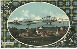 FORTH BRIDGE - WITH GORDON TARTAN SURROUND - EAST LOTHIAN - SCOTLAND - East Lothian