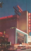 Reno Nevada, Harold's Club Casino Hotel, Street Scene At Night, Taxi, C1960s/70s Vintage Postcard - Reno