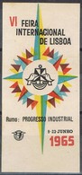 Sello Viñeta LISBOA (Portugal) 1965. Feira Internacional Industria, Label, Cinderella ** - Neufs