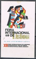 Sello Viñeta LISBOA (Portugal) 1971. Feira Internacional Industria, Label, Cinderella * - Neufs