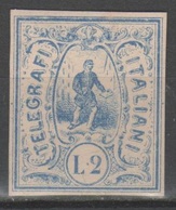 ITALIA 1864 - Saggi Hummel - L. 2 Azzurro - Firmato          (g5514) - Other & Unclassified