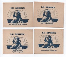 Jeu Le SPHINX /4 Cartes Seules/ Le Sphinx Est Infaillible/est Un Jeu Dont On Se Se Fatigue Pas/Vers 1930 -1950    JE217 - Other & Unclassified