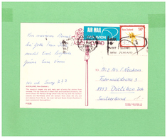 1980 NEW ZEALAND AUCKLAND AIR MAIL POSTCARD WITH 1 STAMP TO SWISS - Cartas & Documentos