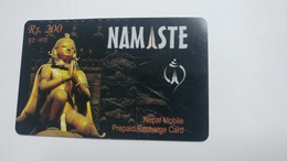 Nepal-NAMASTE-(prepiad Recharge Card)-(rs.200)-(7)-(1519320528608)-(31.12.2010)-used Card - Nepal