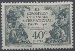 France, Saint Pierre Et Miquelon : N° 132 X Neuf Avec Trace De Charnière Année 1931 - Unused Stamps