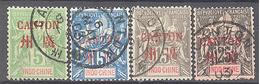 Canton: 4 Valeurs De La Serie Yvert 5/10° - Used Stamps