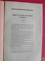 Aperçu Sur La Faune Des Tourbières De La Mayenne. 1942. Laval Chateau-Gontier. L. Vallée - Pays De Loire