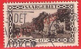 MiNr.17 D O Deutsche Abstimmungsgebiete  Saargebiet Dienstmarken - Servizio