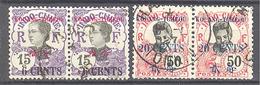 Kouang-Tchéou: Yvert N° 40 Et 46° En Paire - Used Stamps