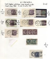 ORKNEY ISLANDS Postmarks Collection QV-QEII Partly Written Up On Leaves, Stamps On & Off Piece, Some Covers, Mainly Kirk - Autres & Non Classés