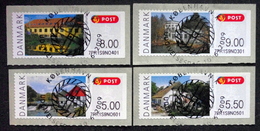 Denmark 2009  Watermill / Moulin à Eau  Minr.47-50 ( O) ( Lot L 952 ) ATM - Machine Labels [ATM]