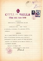 CERTIFICATO DI CITTADINANZA - 22.5.1945 - Steuermarken