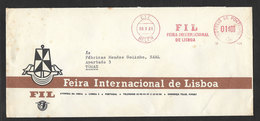 Portugal EMA Cachet Rouge Foire International De Lisbonne 1961 Lisbon International Trade Fair Franking Meter - Franking Machines (EMA)