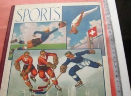 Ice Hockey, Football, Tennis, Bicycling, Ski, Rowing, Athletic; ALBUM  With Glued Vignette Complete Sets Olympic Games - Livres