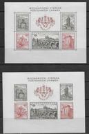 TCHECOSLOVAQUIE - 1955 - BLOC YVERT N°19 DENTELE + NON DENTELE ** MNH - COTE = 170 EUR. - Blocks & Kleinbögen