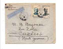 MADAGASCAR AFFRANCHISSEMENT COMPOSE SUR LETTRE POUR LA FRANCE 1947 - Lettres & Documents