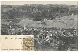 Gruss Aus BERNECK: Dorf Mit Rebbergen 1904 - Berneck