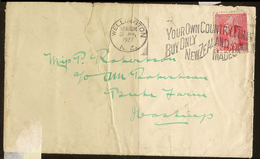NZ 1927 1d Amiral On Cover U ZZ1321 - Lettres & Documents