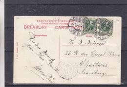 Danemark - Carte Postale De 1906 - Oblit Odense - Exp Vers Chartres - - Covers & Documents