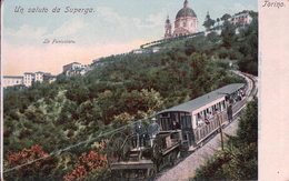 Italie, Un Saluto Da Superga, La Funicolare, Chemin De Fer Et Train (673) - Transportmiddelen