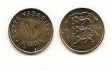 Estonia - 2008 - 1 Kroon - Flower + Lions  UNC - Estonie