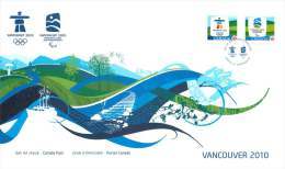 2009  Vancouver Olympic Games  Olympics And Paraolympics Emblems Sc 2306-7 Coils - 2001-2010
