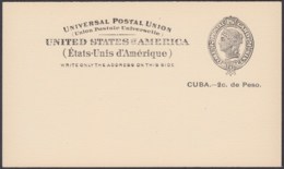 1899-EP-229 CUBA US OCCUPATION. 1899. Ed.40. 2c POSTAL STATIONERY. IMPRESION DEFECTUOSA. - Lettres & Documents