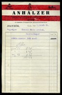 GYŐR 1937. Anhalzer, Porcellán, Fejléces,céges Számla - Zonder Classificatie