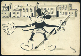 Mickey Mouse , Disney Sign : Bisztrizcky Régi Képeslap  /  Vintage Pic. P.card - Hongarije