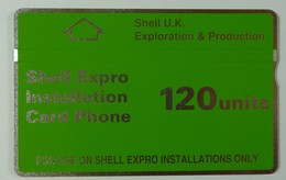 United Kingdom - BT - 120 Units - CUR002 - 128H - Shell Expro - Mint - [ 2] Oil Drilling Rig