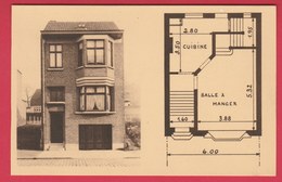 Forest - Réalisation De L'Architecte Jules Petit-Bois ... Maison Avec Plan  ( Voir Verso ) - Forest - Vorst