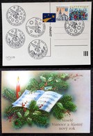 1999 Slovakia Postcard With Christmas Post Stamped /** - Cartes Postales