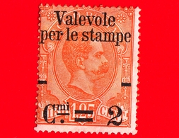 Nuovo - ITALIA REGNO - 1890 - Francobolli Per Pacchi Soprastampati Per Le Stampe - Effigie Di Umberto I Entro Un Ovale - - Pacchi Postali