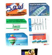 TELECARTES SCHEDE ITALIA LOT 6 DIFF (5000L) - Other & Unclassified