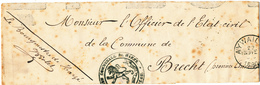 758/28 - Bande IMPRIMEE En FRANCHISE - Le Bourgmestre De HARZE Via AYWAILLE 1890 Vers BRECHT - Franchise