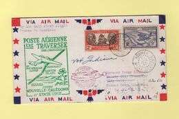 1ere Traversee Nouvelle Caledonie Etats Unis - 21 Juil 1940 - Noumea Honolulu - Muller N°21 - Brieven En Documenten