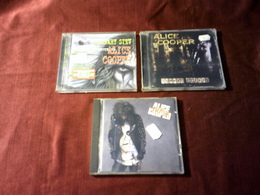 ALICE COOPER  °°  LOT DE 3 ALBUM  CD - Hard Rock En Metal