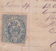 REC-131 CUBA SPAIN ESPAÑA (LG1639) RECIBOS REVENUE 1880. AGRICULTURE FLOR DE CUBA SUGAR MILLS INVOICE. - Strafport