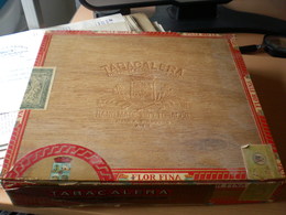 Old Wooden Box Tabacalera 25 Coronas Larges Especiales  Flor Fina  Big Box - Boites à Tabac Vides