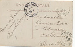 Villemardy Par Selommes  Carte Fantaisie Belle Femme. - Selommes