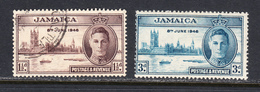 Jamaica 1946 Peace, Mint Mounted/cancelled, Sc# ,SG 141-142 - Jamaica (...-1961)