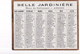 CALENDRIER    1907     LA BELLE JARDINIERE   . ANGERS.   DORE SUR TRANCHE - Klein Formaat: 1901-20